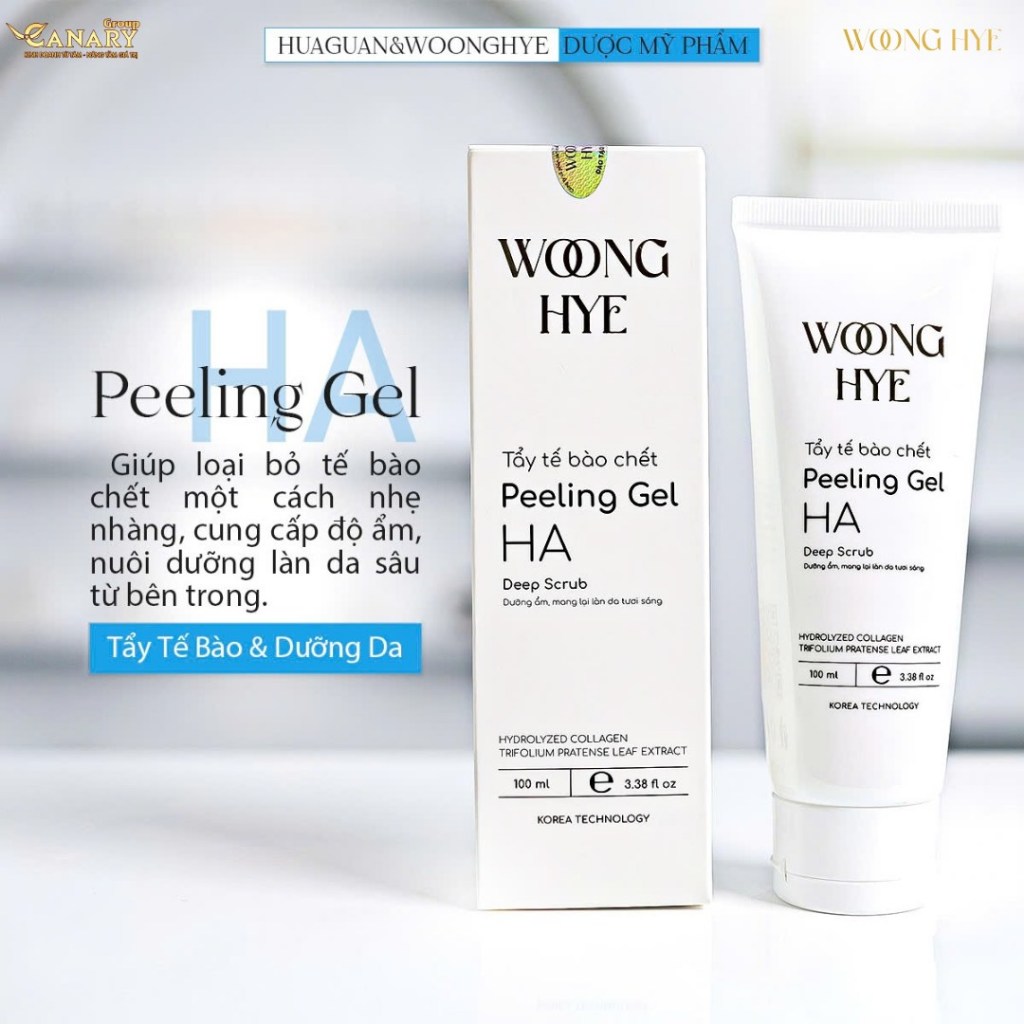 Gel Tẩy Tế Bào Chết mùi Lavender, se khít lỗ chân lông, tăng cường độ ẩm 100ml - Peeling Gel HA