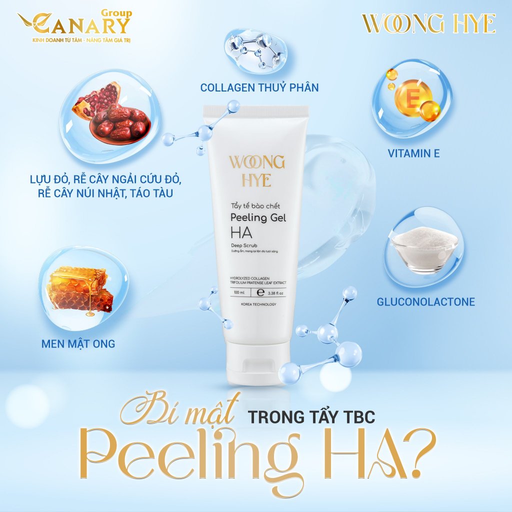 Gel Tẩy Tế Bào Chết mùi Lavender, se khít lỗ chân lông, tăng cường độ ẩm 100ml - Peeling Gel HA