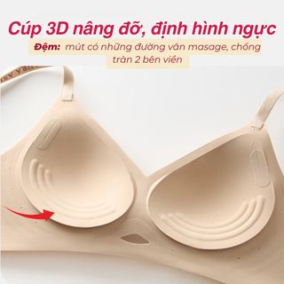 Combo 2 Áo ngực nữ su đúc mềm mại thoáng mát, Áo lót nữ đệm mút 3D ôm ngực tạo quả gợi cảm sexy A960