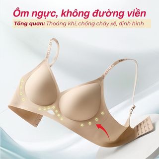 Combo 2 Áo ngực nữ su đúc mềm mại thoáng mát, Áo lót nữ đệm mút 3D ôm ngực tạo quả gợi cảm sexy A960