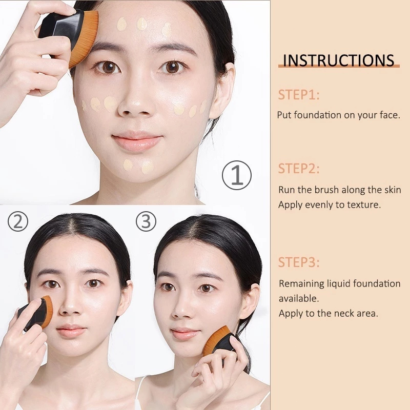 Cọ Tán Kem Nền Cọ Trang Điểm Đa Năng Che Khuyết Cọ trang điểm tán phấn nền ma thuật liền mạch sợi lông mềm mại có hộp đự