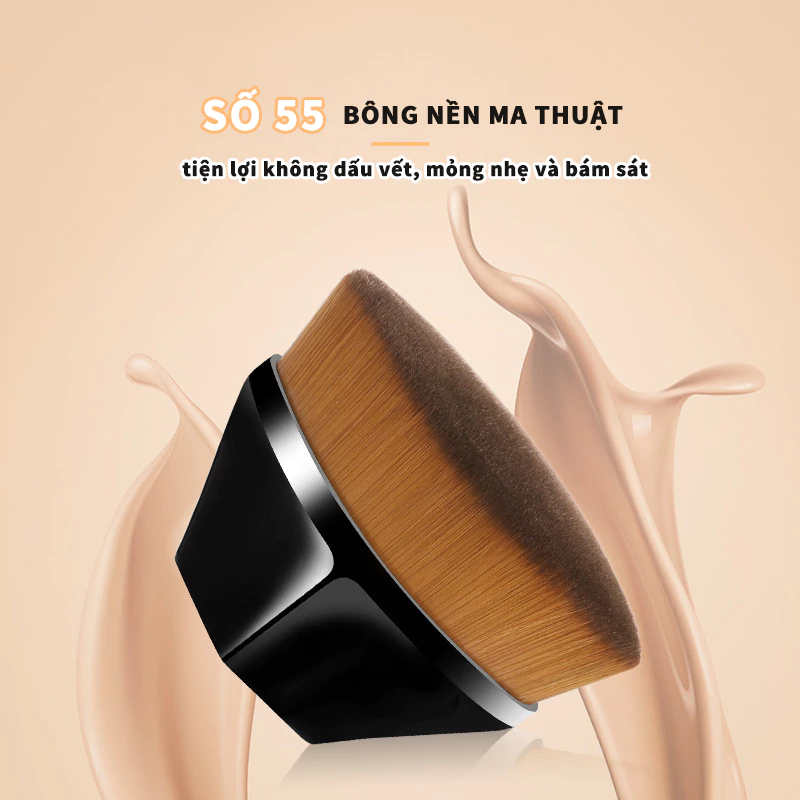 Cọ Tán Kem Nền Cọ Trang Điểm Đa Năng Che Khuyết Cọ trang điểm tán phấn nền ma thuật liền mạch sợi lông mềm mại có hộp đự