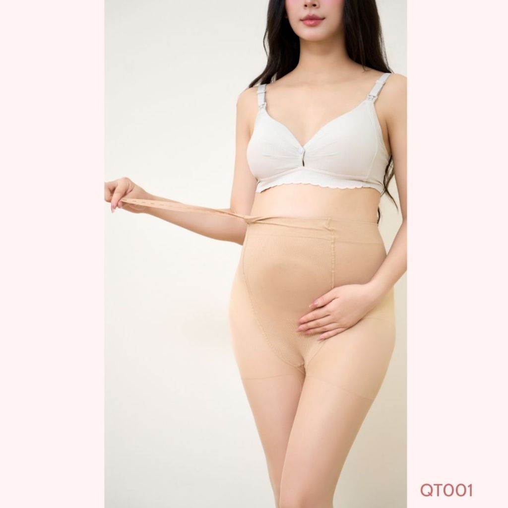 Quần tất bầu mỏng có chun chỉnh, đi thật chân, mặc lên sẽ thấy chân bên trong - QT001 B2MUM