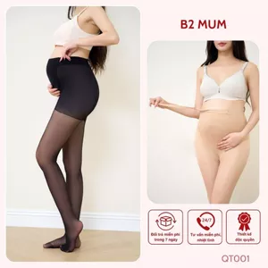 Quần tất bầu mỏng có chun chỉnh, đi thật chân, mặc lên sẽ thấy chân bên trong - QT001 B2MUM