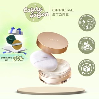 [PRAMY] Phấn Phủ Bột PRAMY Nắp Vàng Travel Size Kiềm Dầu, Sheer Translucent Loose Powder, 8g