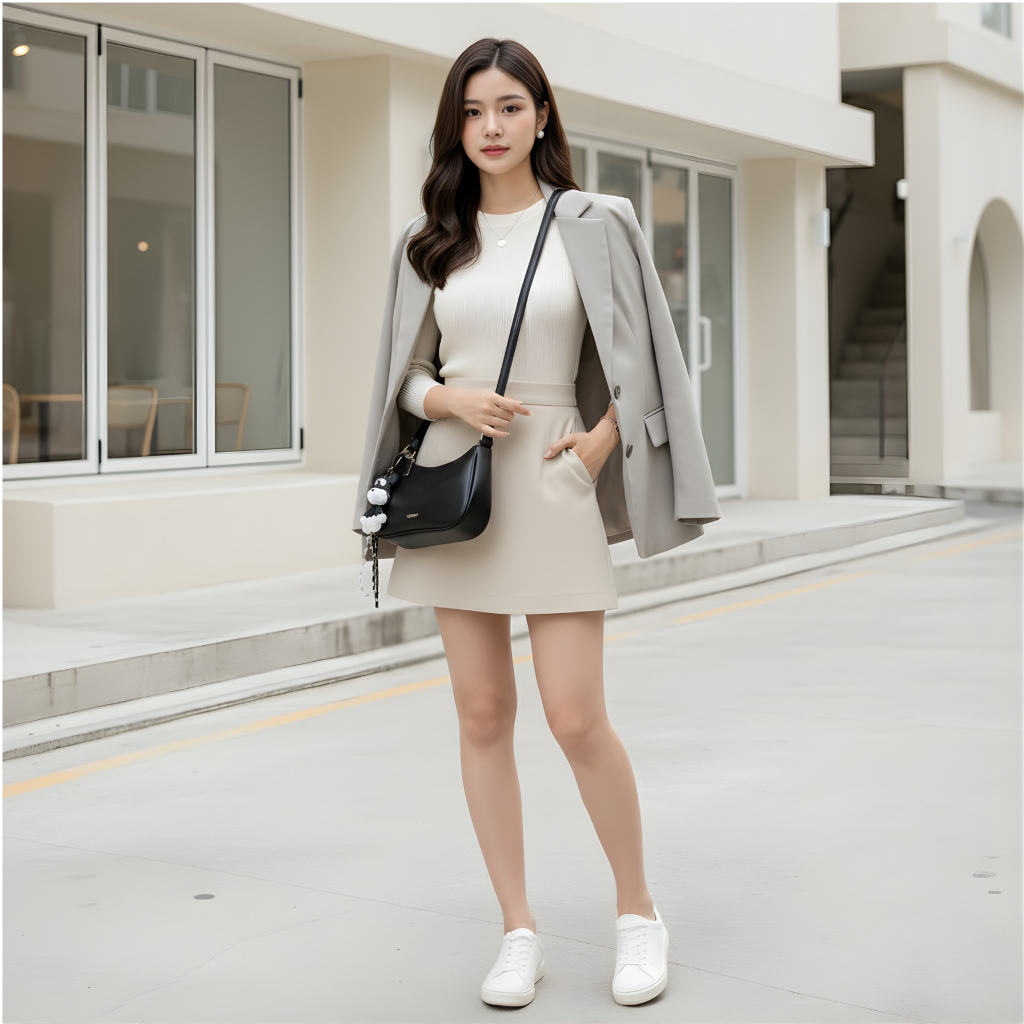 [TẶNG DÂY ĐEO CHÉO] Túi Đeo Vai 𝐒𝐚𝐦𝐩𝐭𝐲 Dáng Bầu Đứng Form Tùy Chọn Phụ Kiện Charm Gấu Phong Cách Hàn Quốc