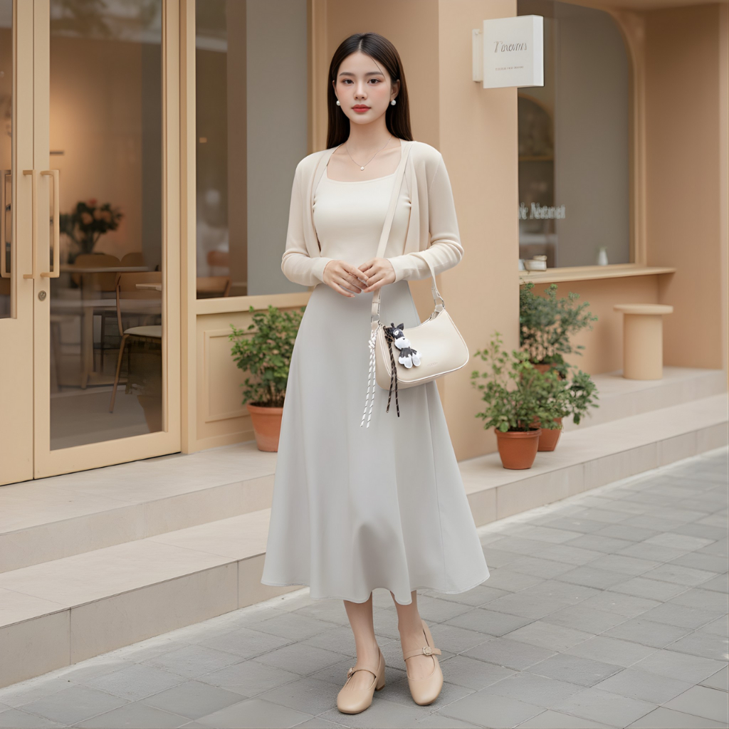 [TẶNG DÂY ĐEO CHÉO] Túi Đeo Vai 𝐒𝐚𝐦𝐩𝐭𝐲 Dáng Bầu Đứng Form Tùy Chọn Phụ Kiện Charm Gấu Phong Cách Hàn Quốc