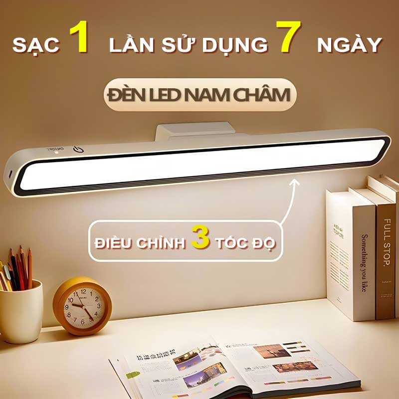 Đèn Học Để Bàn Gắn Tường Chống Cận Thị 3 Màu Ánh Sáng chỉnh linh hoạt 28cm điều chỉnh xoay 88 độ
