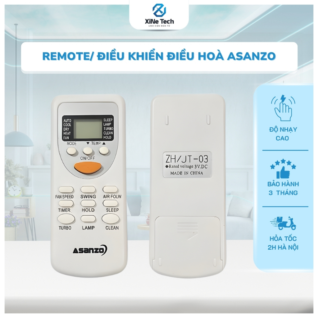 REMOTE/ ĐIỀU KHIỂN ĐIỀU HOÀ ASANZO | Shopee Việt Nam