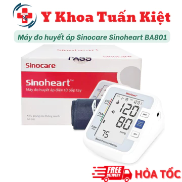 ✅ Máy đo huyết áp Sinocare Sinoheart BA801