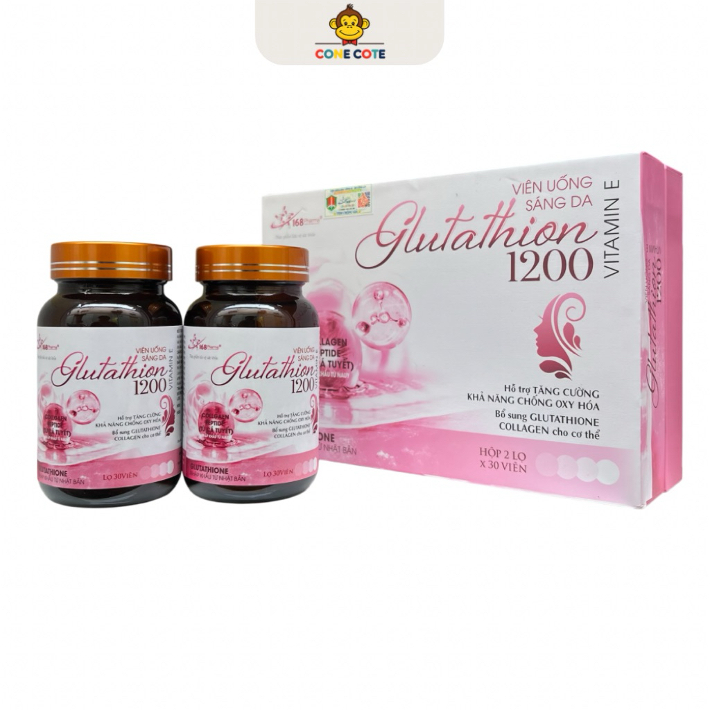 Vin Ung Trng Da Glutathione 1200  B Sung Chng Oxy Ho  Dng Da Ti  Sng | Shopee Vit Nam