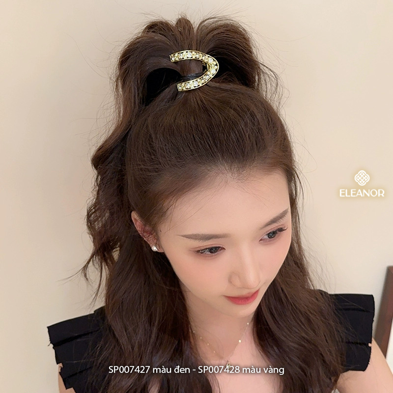 Kẹp tóc nữ Eleanor Accessories kiểu dáng chữ V kẹp tóc càng cua đính đá phụ kiện tóc 7427