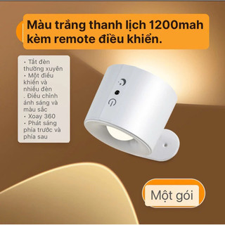 OOKAS Đèn Ngủ Không Dây Từ Tính, bóng đèn đầu giường, Đèn Ngủ Trang Trí, 360° Xoay