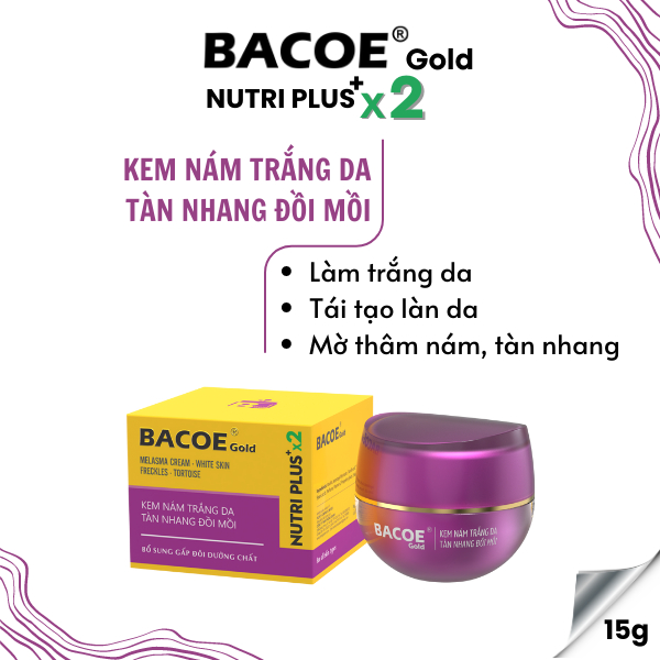 [Bacoe GOLD] Kem trắng da tàn nhan đồi mồi Kem Bacoe Kem BaCoe cao cấp Kem BACOE GOLD