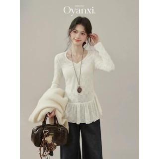 Áo Ren Dài Tay Xếp Ly Dáng Công Chúa Form Ôm Tôn Dáng – Áo Kiểu Nữ Hàn Quốc Đi Chơi/Đi Làm Cakecat