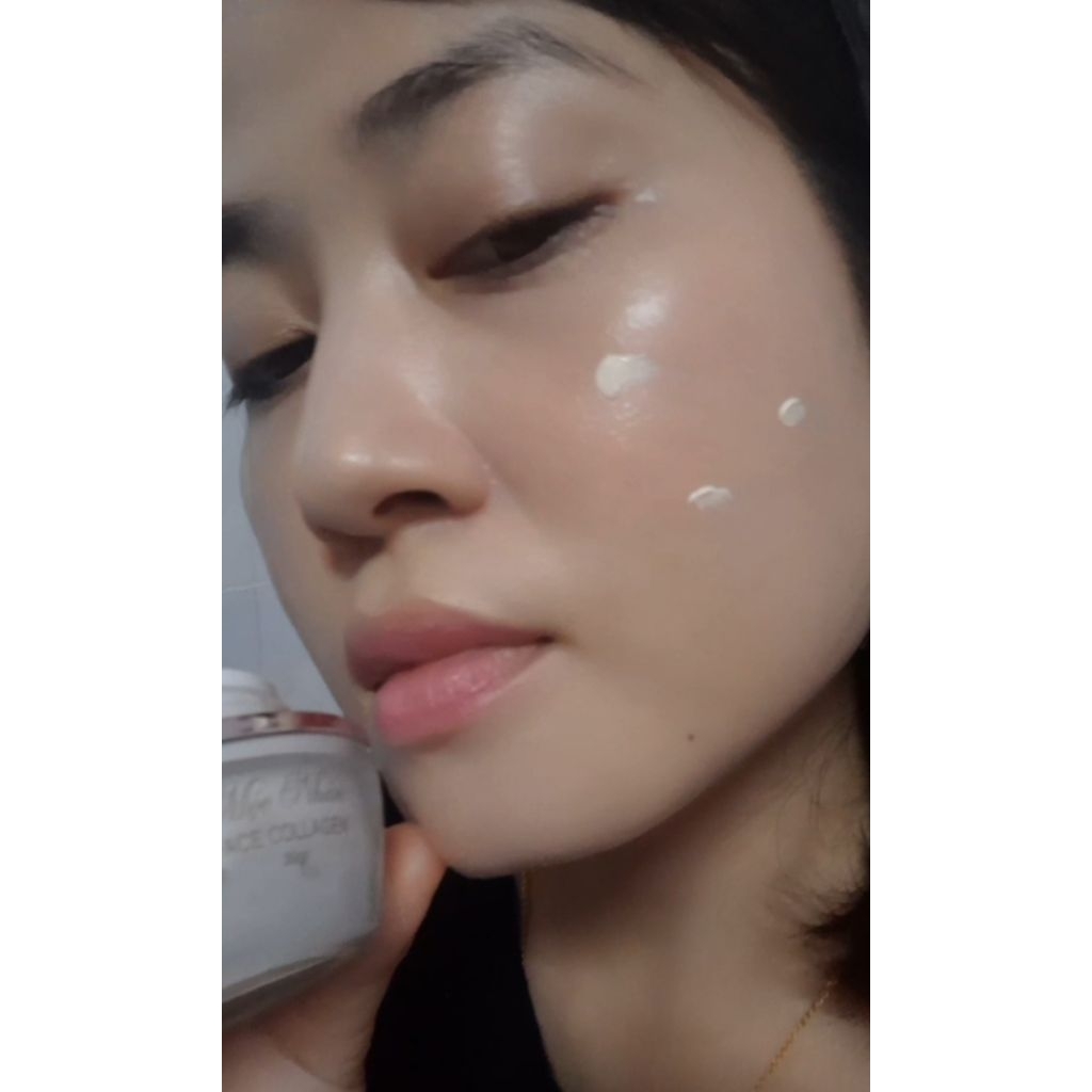 Bộ Đôi Sữa Rửa Mặt và Kem Face collagen HA Dưỡng Trắng Trẻ Hóa Ngừa Mụn Mộc Nhân