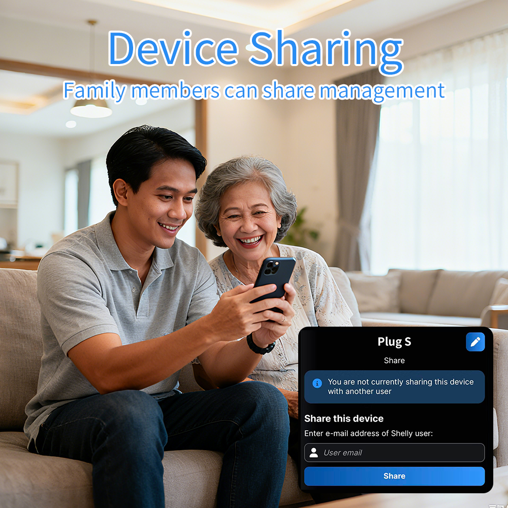 Ổ cắm thông minh WiFi Shelly Plug S Gen3 đo điện tiêu thụ điều khiển từ xa qua điện thoại tiết kiệm điện