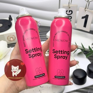 [MENOW] Xịt Khóa Nền Makeup Menow Vỏ Hồng Tia Xịt Phun Sương, Matte Makeup Setting Spray, 100ml