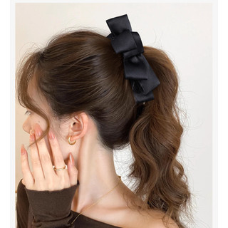 Cặp tóc dọc nơ lụa satin nhiều lớp làm phồng tóc sang chảnh Chồi accessories - Y058