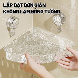 ZiinLife Kệ Nhà Tắm Đa Năng Hút Chân Không Gắn Tường. Không Cần Khoan, Chất Liệu Chống Gỉ Sét