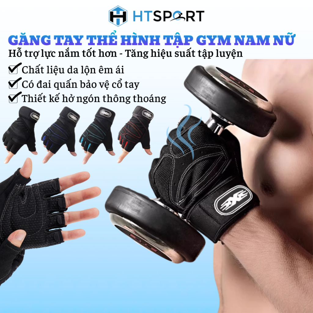 Găng Tay Tập Gym, Bao Tay Thể Thao Thể Hình Tập Gym Tập Tạ Nam Nữ Chính Hãng Giá Rẻ