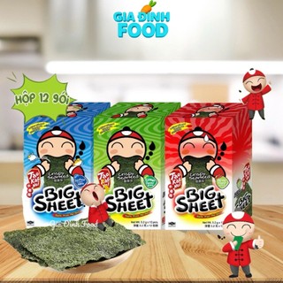 Rong Biển cậu chủ nhỏ BIG SHEET Taokaenoi 3.2g 12 Gói/Hộp 38.4g