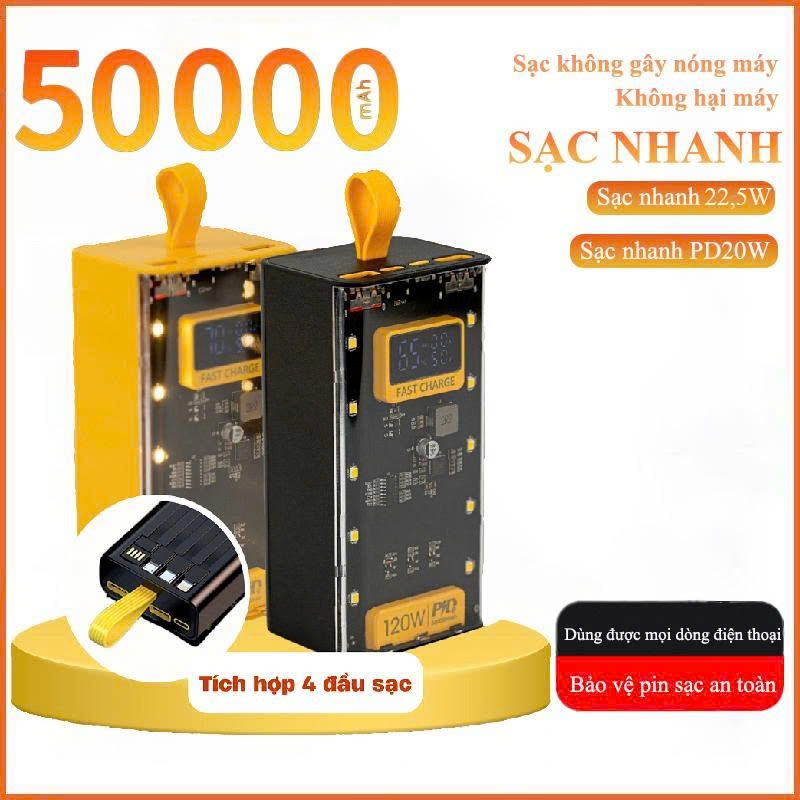 Sạc dự phòng trong suốt - Giá Tốt, Miễn Phí Vận Chuyển, Đủ Loại | Shopee  Việt Nam