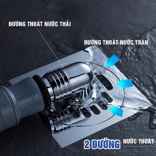 Đầu Nối Thoát Nước Ngăn Mùi Chống Trào Ngược | Đầu Thoát Sàn Máy Giặt Lavabo Chậu Rửa Đa Năng