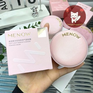 [MENOW] Cushion/ Phấn Nước Menow 2 Tầng Kèm Phấn Phủ Vỏ Hồng, Cushion Powder Cream, 17g