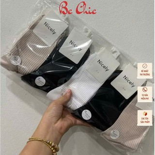 SET Tất / Vớ cổ cao cotton Nam Nữ T 905 chống hôi chân, co giãn tốt BC_CHIC LINGERIE