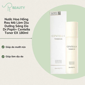 Nước Thần Siêu Căng Bóng Centella Toner EX Dr.Pepti - Mẫu Mới 180ml