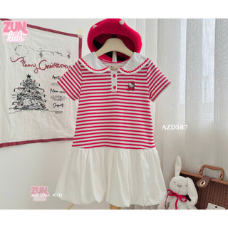 Váy Bé Gái Thun Thủy Thủ Kitty AZD567 – Form Dáng Bí, Cotton Mềm Nhẹ, Dễ Thương