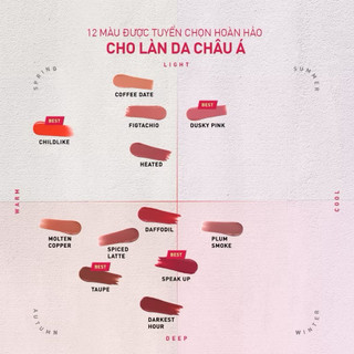 [3CE] Son Kem Lì Nhung Mịn 3CE Velvet Lip Tint Plush
