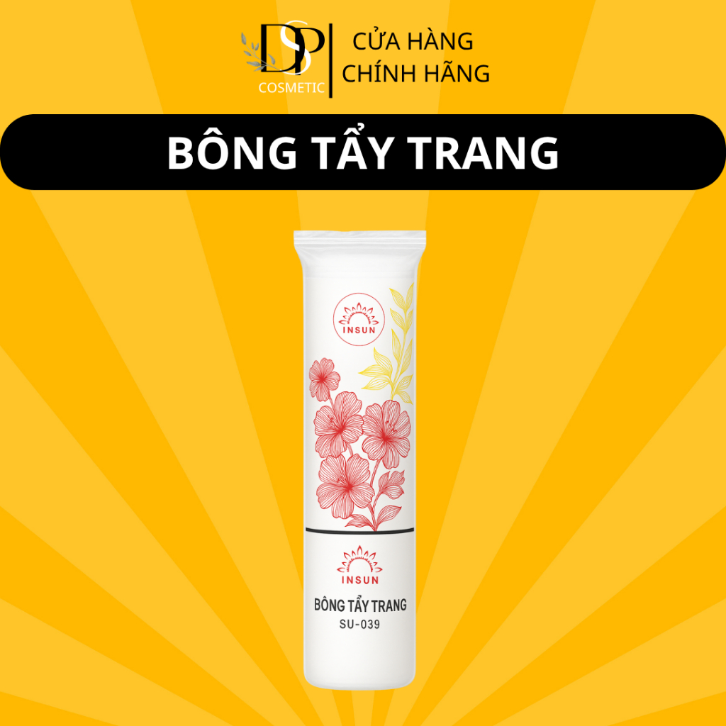 Bông Tẩy Trang 100 Miếng ISun  Mềm Mại, Thấm Hút Tốt, An Toàn Cho Da