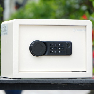 Két Sắt Mini Thông Minh Safiron 25LBF Vân Tay Điện Tử Cảnh Báo Trộm Về Điện Thoại Cao 25 x Rộng 35 x Sâu 28cm