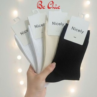 SET Tất / Vớ cổ cao cotton Nam Nữ T 905 chống hôi chân, co giãn tốt BC_CHIC LINGERIE