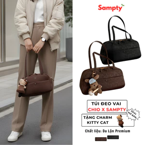 - Túi Đeo Vai 𝐒𝐚𝐦𝐩𝐭𝐲 Chio Da Lộn Premium Dáng Mềm Đi Chơi Đi Làm Công Sở