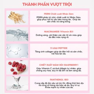 Serum Dưỡng Sáng, Đàn hồi da Vita Vita Raspberry PDRN Be The Skin Ampoule 30ml