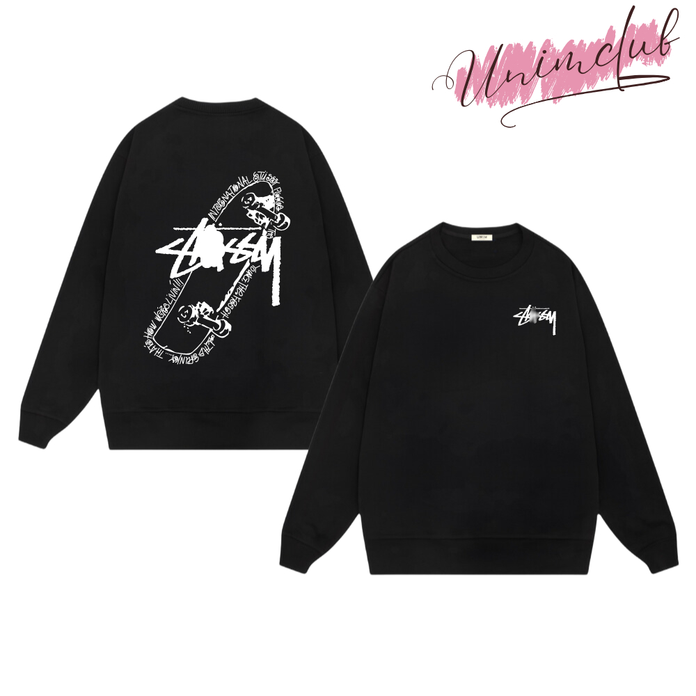 Áo Dài Tay Thu Đông Long Sweatshirt Form Dáng Rộng Âu Mỹ Hình In Chống Bong Nứt Chất Liệu Nỉ Cotton
