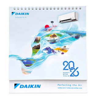 [HÀNG TẶNG KHÔNG BÁN] LỊCH ĐỂ BÀN 2026 DAIKIN