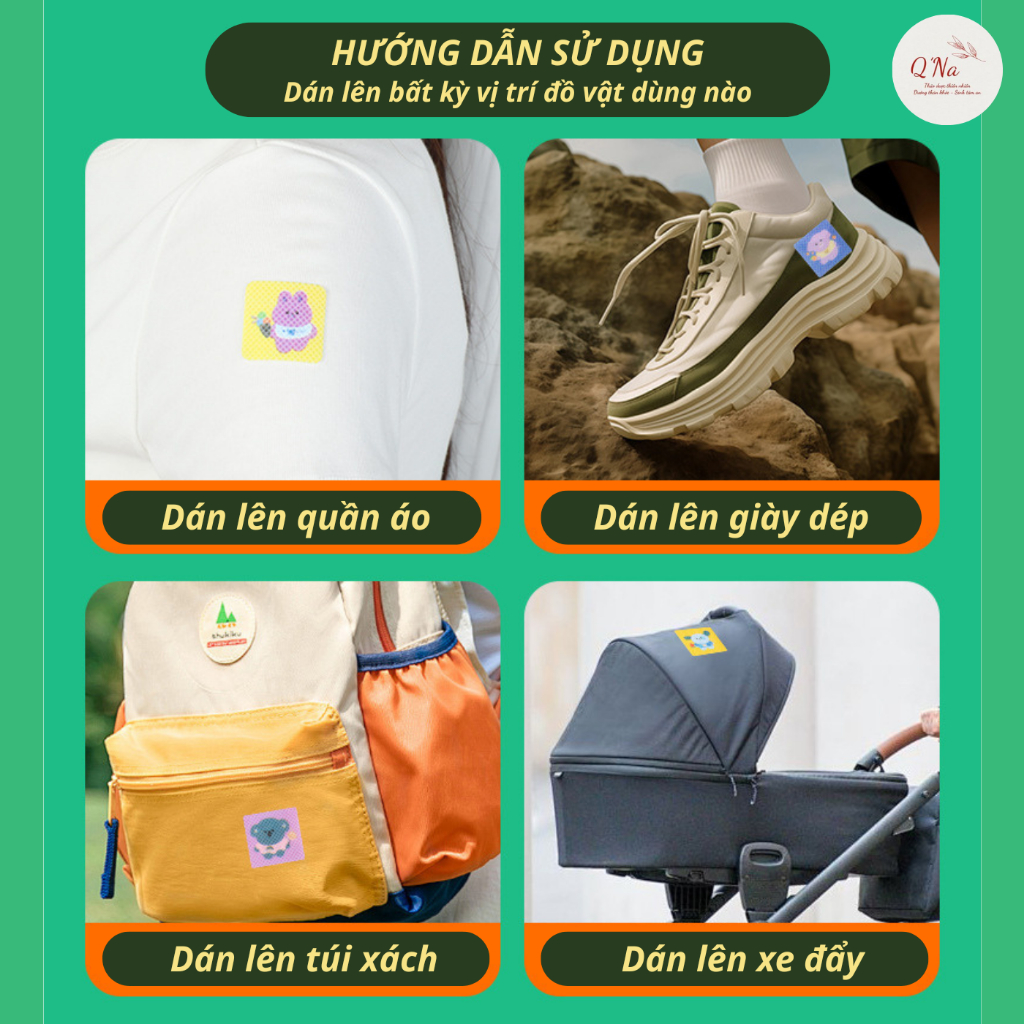 Miếng dán tinh dầu chống côn trùng, chống muỗi, chiết xuất tự nhiên an toàn cho mẹ bầu và trẻ nhỏ