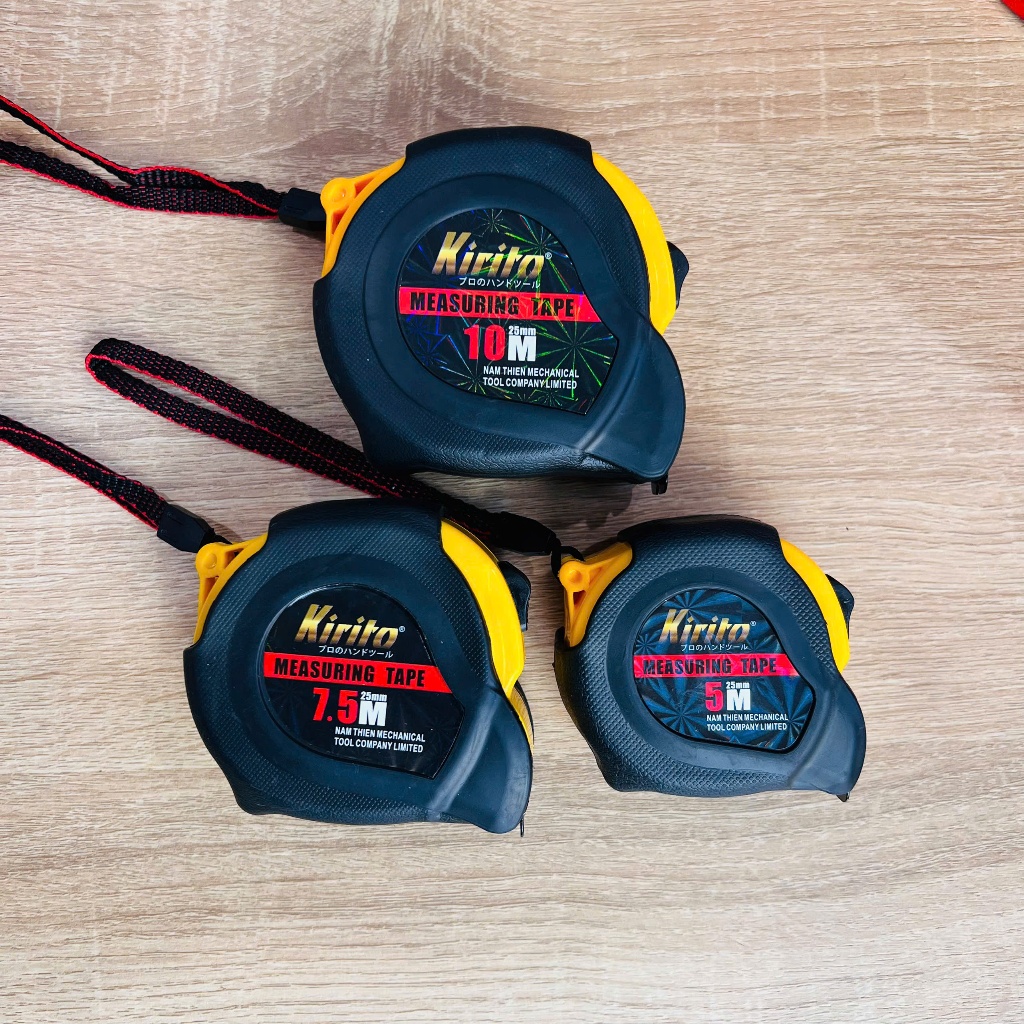 [Hộp 12 Cái] Thước Cuộn GF 5M, 7,5M, 10M – Thước Rút Thép Cao Cấp Chống Gỉ, Rõ Số, Chống Va Đập