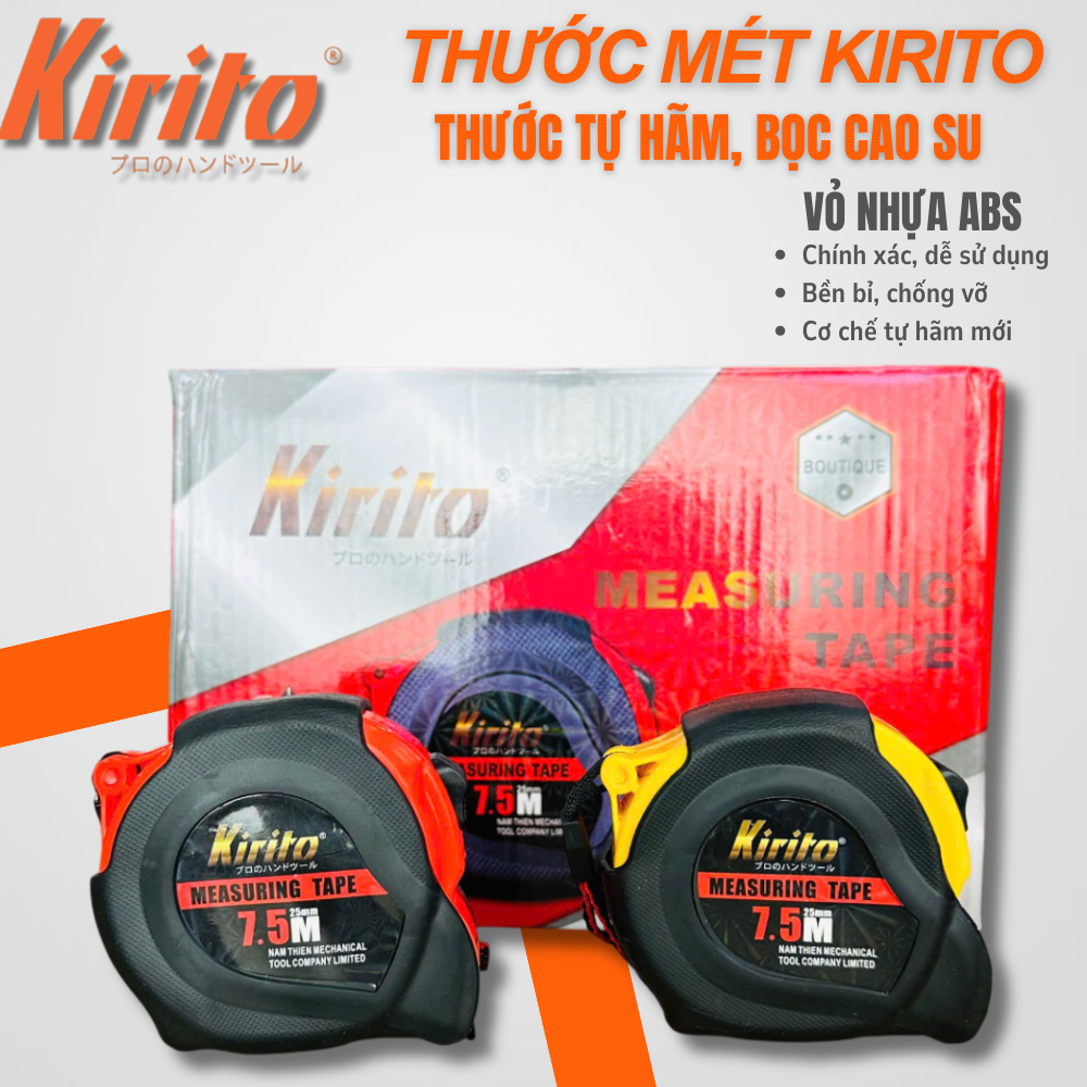 [COMBO 6 CÁI]Thước mét thương hiệu Kirito nhật bản cao cấp,phù hợp với mọi công việc đo đạc - Tự Hãm