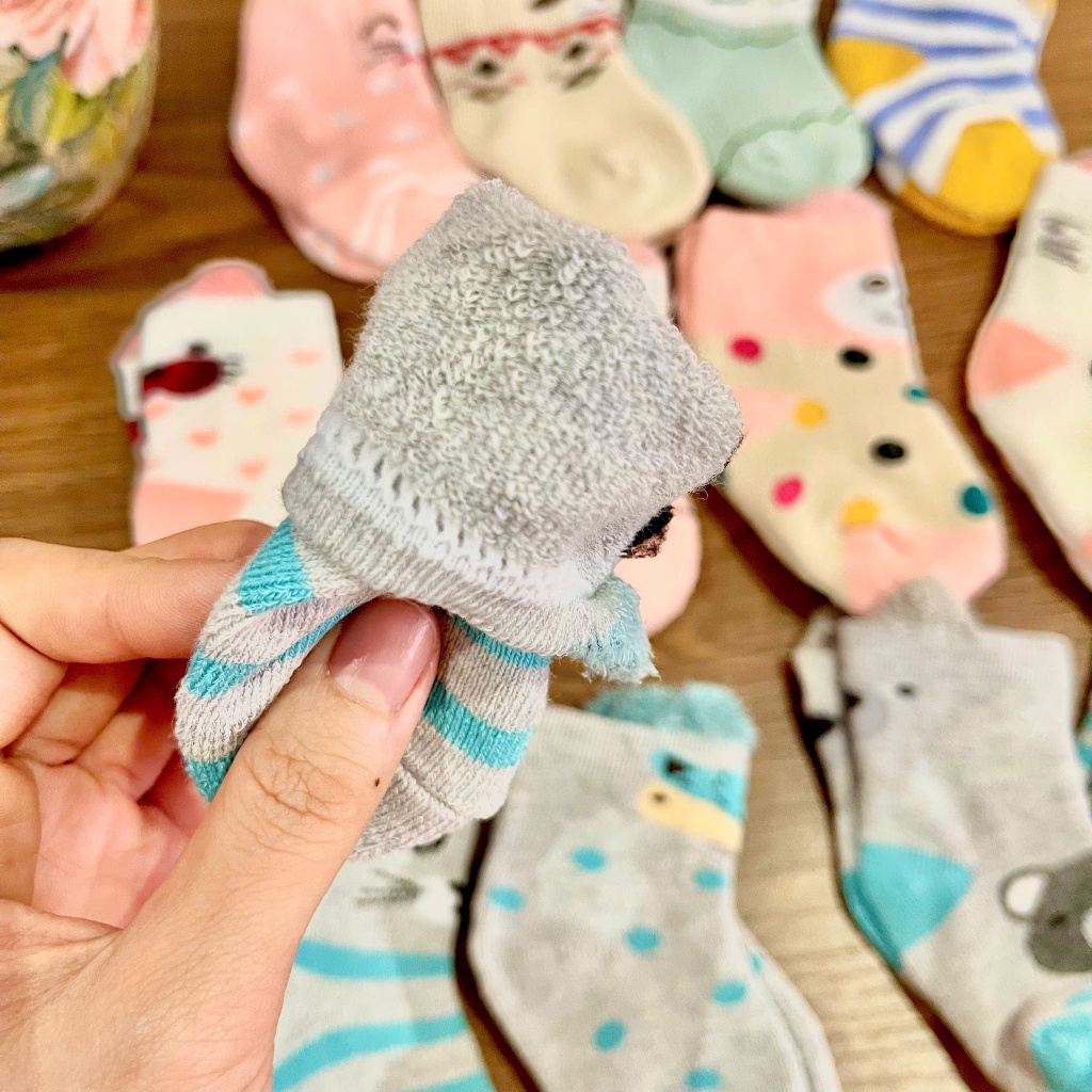 Set 4 đôi tất lót lông cho bé – mềm mại, ấm áp, siêu dễ thương T144 mesocshop