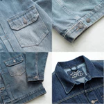 Áo Khoác Jean Denim Wash 3 Màu,  Áo Khoác Jean Nam, Áo Bò Nam, Phong Cách Trẻ Trung Năng Động Áo Khoác Form Boxy Nam Nữ — ảnh 7