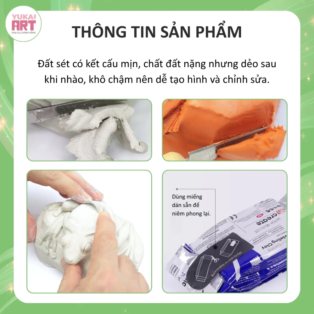 [HỎA TỐC HCM] Đất sét tạo hình tự khô Mont Marte
