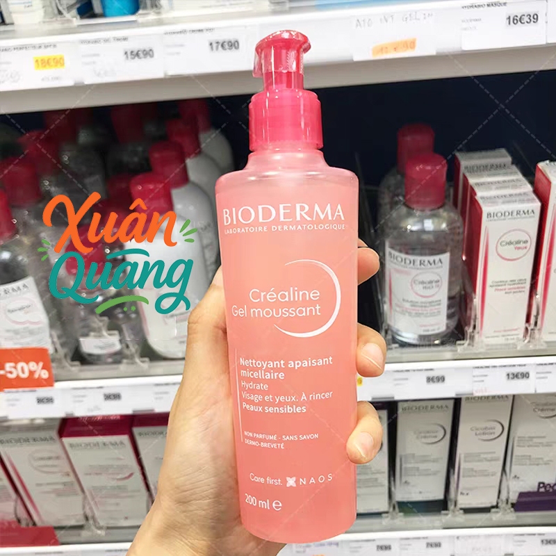 Dầu tắm giúp làm sạch Bioderma Atoderm Huile De Douche 1L / Gel rửa mặt tạo bọt Bioderma Sensibio / Sebium Gel Moussant