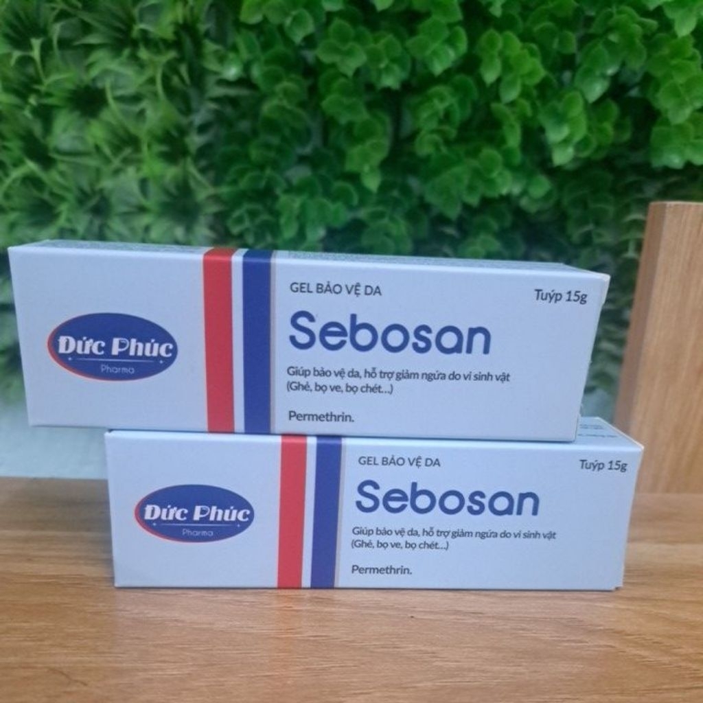 Sebosan 15g kem bảo vệ da hỗ trợ giảm ngứa do vi sinh vật( ghẻ, rận, bọ ...