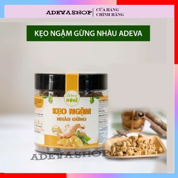 Kẹo Ngậm Nhàu Gừng Adeva, Kẹo Ngậm Thảo Dược, Dùng Ăn Trực Tiếp, Pha Trà, Ho, Viêm Họng, Say Xe