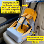 Ghế ngồi ô tô cho bé cao cấp nhập khẩu, Đai ngồi ghế cho bé từ 3th tuổi, Ghế ô tô cho trẻ em — ảnh 6